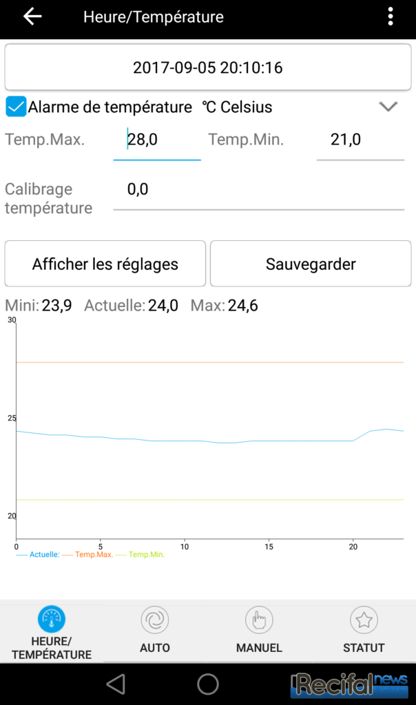kamoer x4 temperature
